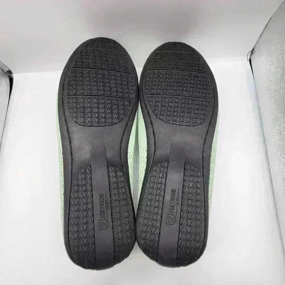 New not Box Stacy Addams Loafers Perforated Shoes Mens Suede Slip-on  9M - Picture 9 of 10